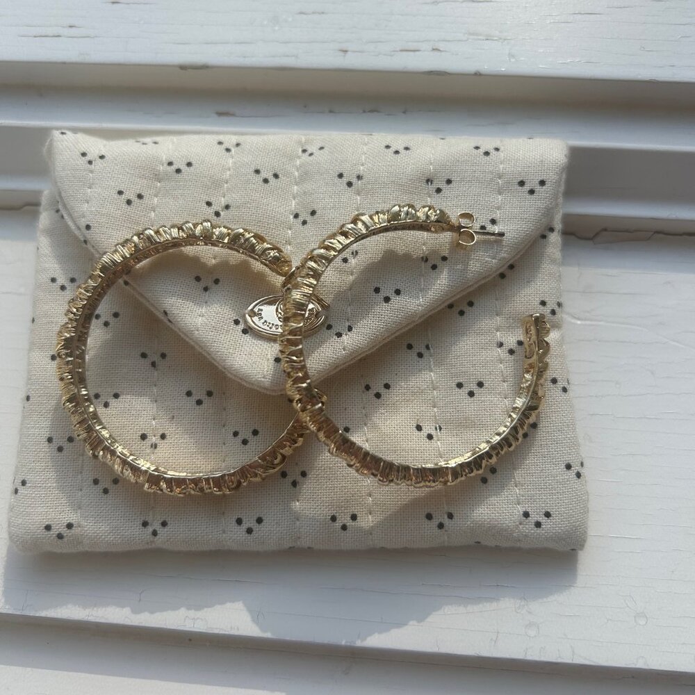Sezane Gold Hoop Earrings